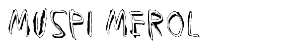 Muspi Merol font preview